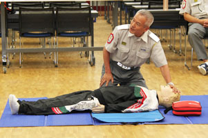 堺高校　心肺蘇生法研修