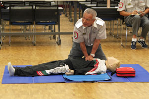 堺高校　心肺蘇生法研修