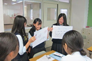 堺高校　英語授業　ポスターセッション