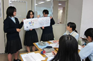 堺高校　英語授業　ポスターセッション