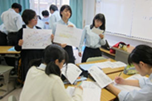 堺高校　英語授業　ポスターセッション