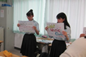 堺高校　英語授業　ポスターセッション