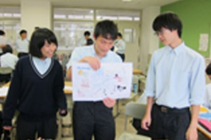 堺高校　英語授業　ポスターセッション