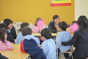 堺高校　2年家庭基礎　保育実習