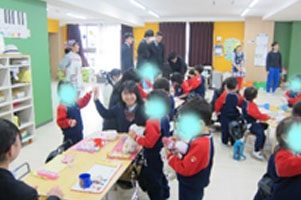 堺高校　2年家庭基礎　保育実習