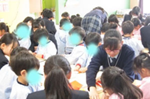 堺高校　2年家庭基礎　保育実習