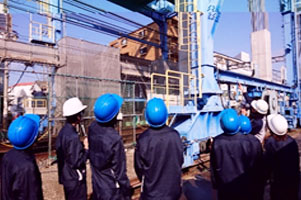 堺高校　建築インテリア創造科　建築系現場見学