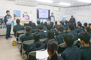 堺高校　建築インテリア創造科　建築系現場見学