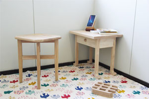 堺高校　１年生　建築インテリア創造科　木工実習