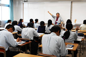 堺高校　マネジメント創造科3年生　財務会計Ⅱ授業