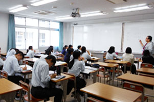 堺高校　マネジメント創造科3年生　財務会計Ⅱ授業