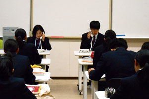 堺高校　マネジメント創造科　電話応対コンテスト