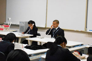 堺高校　マネジメント創造科　電話応対コンテスト