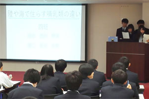 堺高校　サイエンス創造科　1年生　情報の科学発表会