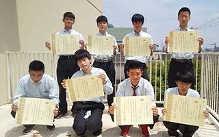 堺高校　国家検定合格