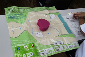 堺高校　心肺蘇生法の実施