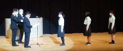 堺高校　理科展優秀賞受賞