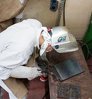 堺高校　溶接技能者試験に挑戦