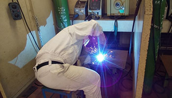 堺高校　溶接技能者試験に挑戦