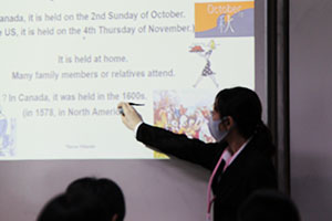 堺高校　教育実習生授業