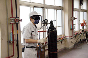 堺高校　ガス溶接技能講習