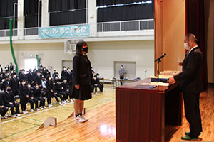 堺高校　卒業式前日・表彰式