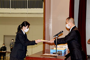 堺高校　卒業式前日・表彰式