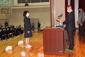 堺高校　卒業式前日・表彰式