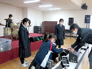 堺高校　文化祭準備