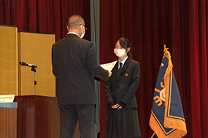 堺高校　卒業式前日・表彰式