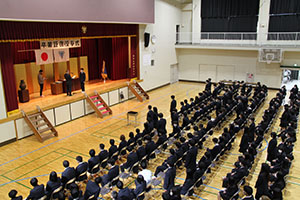 堺高校　卒業式前日・表彰式