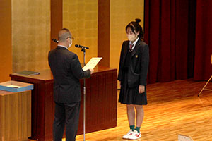 堺高校　卒業式前日・表彰式