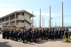 堺高校　卒業アルバム撮影