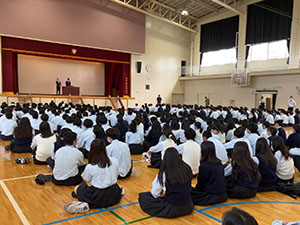 堺高校　全校集会
