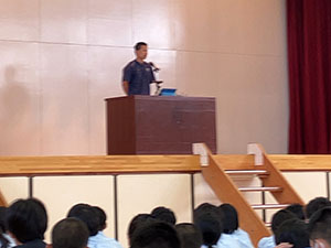 堺高校　全校集会