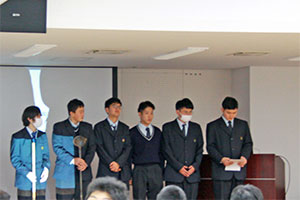 堺高校　機械材料創造科３年生　課題研究