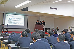 堺高校　機械材料創造科３年生　課題研究