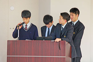 堺高校　機械材料創造科３年生　課題研究