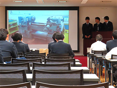 堺高校　機械材料創造科３年生　課題研究