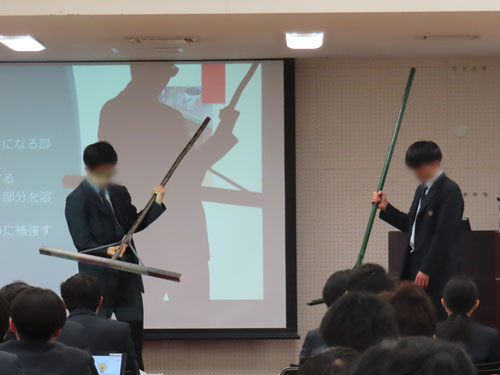 堺高校　機械材料創造科３年生　課題研究