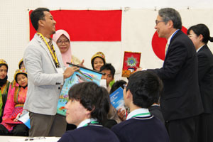 堺高校　国際交流　インドネシアICM校